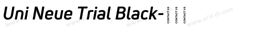 Uni Neue Trial Black字体转换